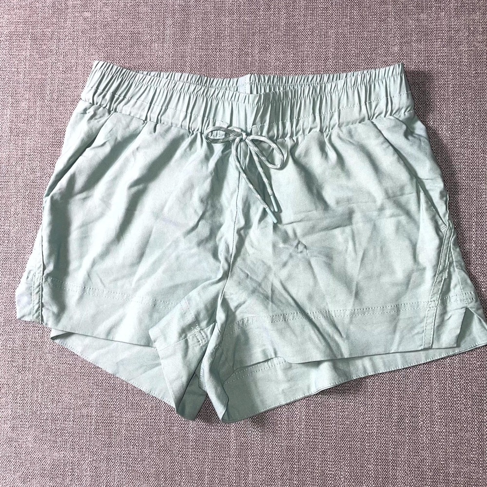 Avalanche Outdoor Supply Twill Shorts Womens Medium Green Stretch Drawstring
